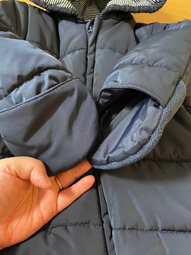 美品プチバトージャンプスーツ　カバーオール　ベビーアウター