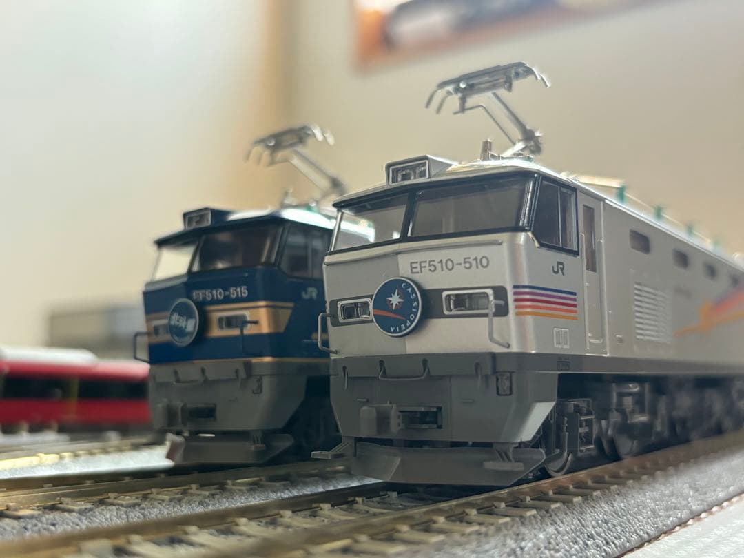 HOゲージ 北斗星12両フル編成　EF510北斗星 カシオペア牽引機付き