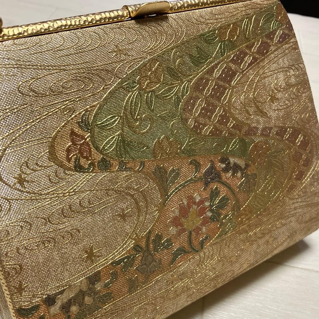 《未使用》キンワシ　草履バッグセット　ゴールド　23.5