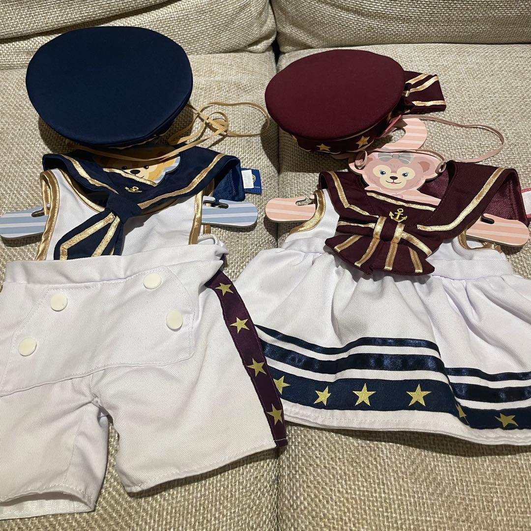 ぬいぐるみセット　ダッフィ　シェリーメイ　コスチューム付