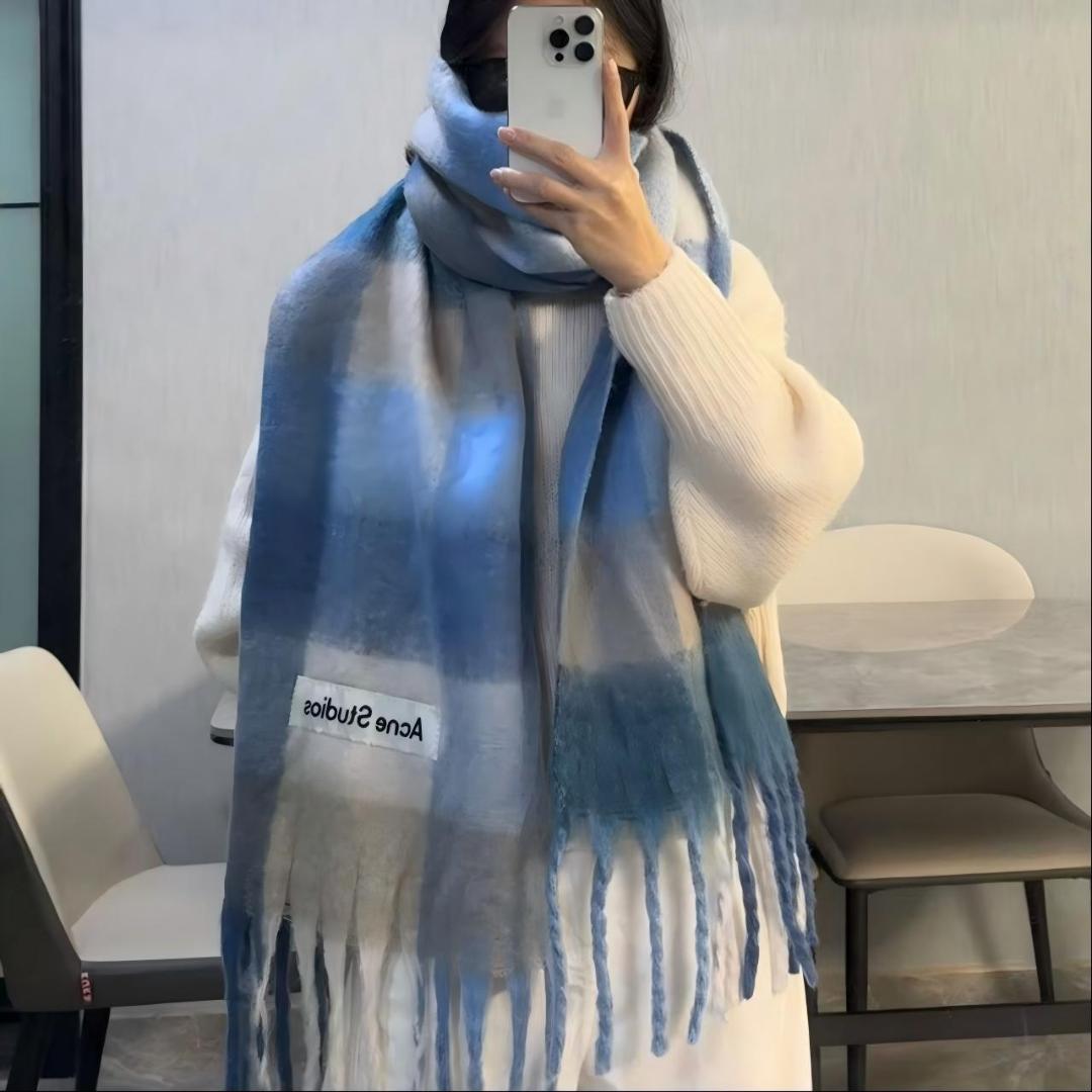 新品未使用　Acne Studios モヘアチェックスカーフ　マフラー