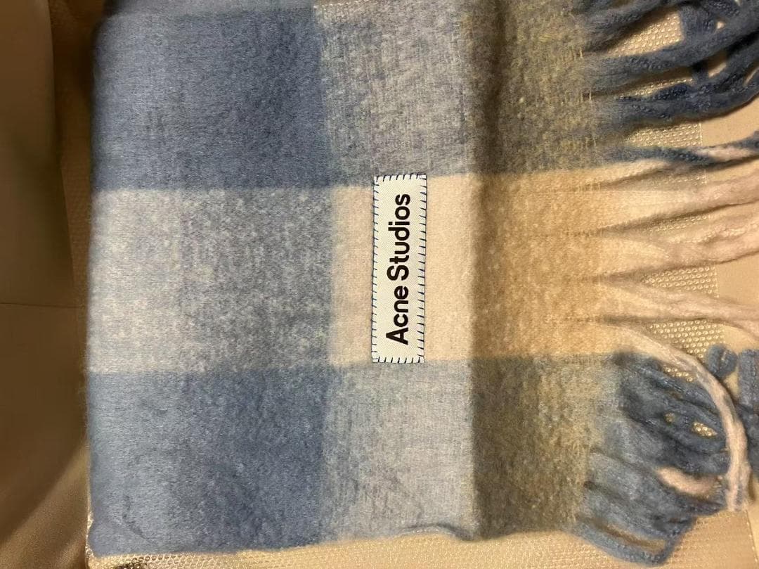 新品未使用　Acne Studios モヘアチェックスカーフ　マフラー