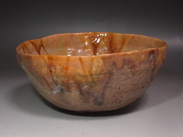 ☆　7代　大樋長左衛門　菓子器　9代極め　裏千家　十五代　鵬雲斎の花押☆y403