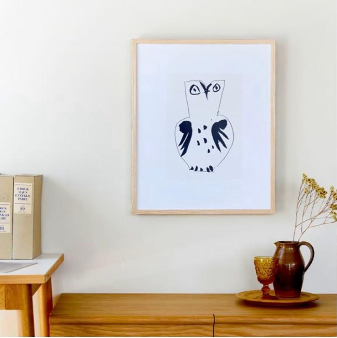IDEE パブロ・ピカソ 「フクロウ」ナチュラルフレーム