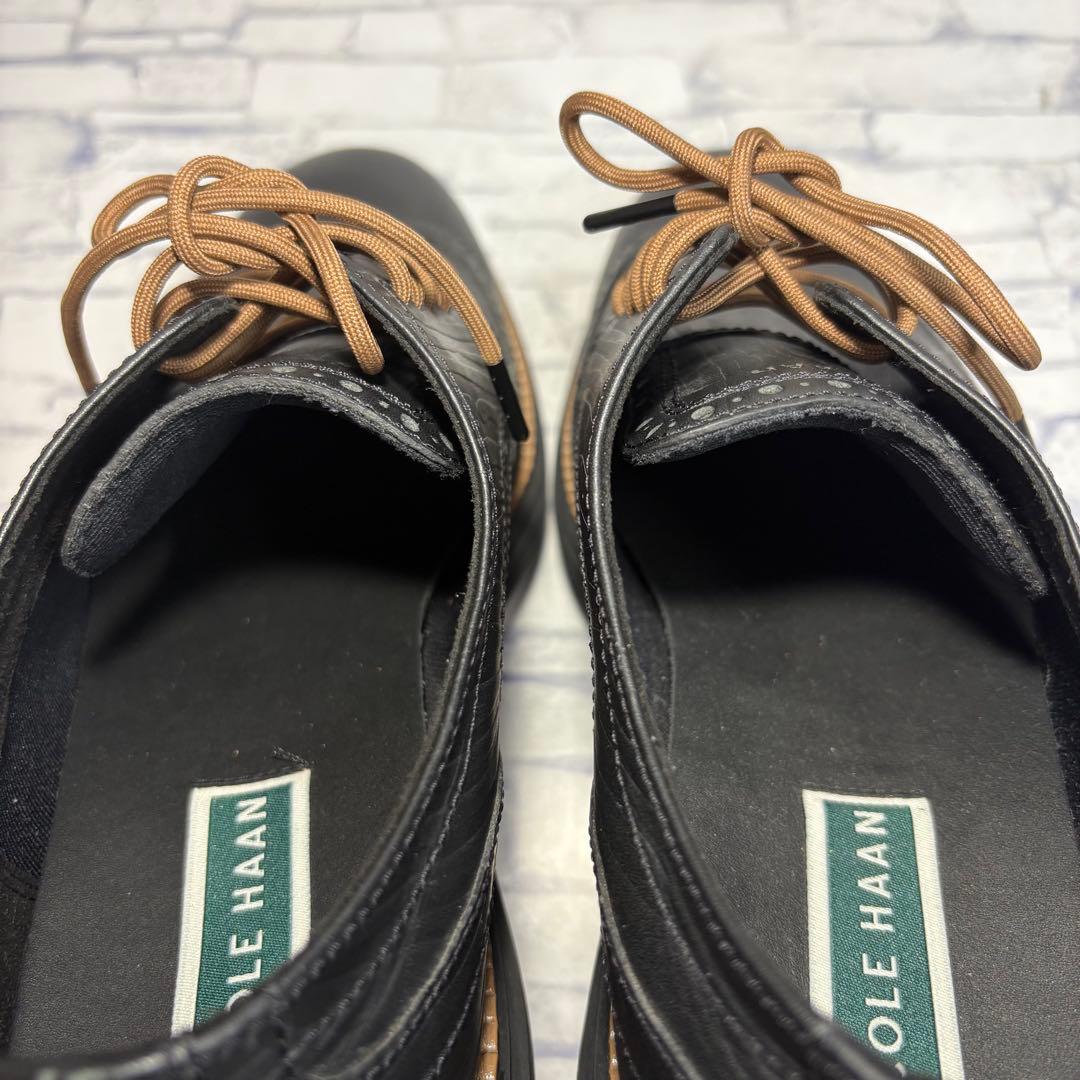 未使用級 コールハーン オリジナルグランド ウィングチップ オックスフォード 黒