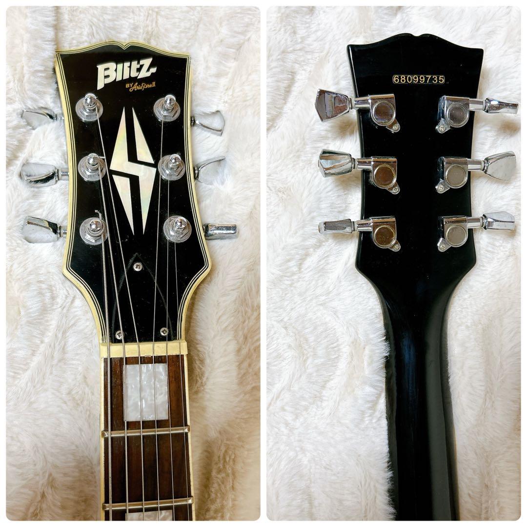 ブリッツ アリアプロ2 レスポール カスタム スタイル エレキギター ブラック