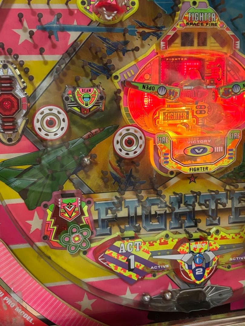 パチンコ　実機　スーパーファイター 循環機 15R羽根モノ初期　京楽 　美品