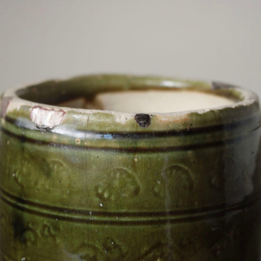 呂宋（ルス）織部 火入 江戸時代 古美術 茶道具 古道具