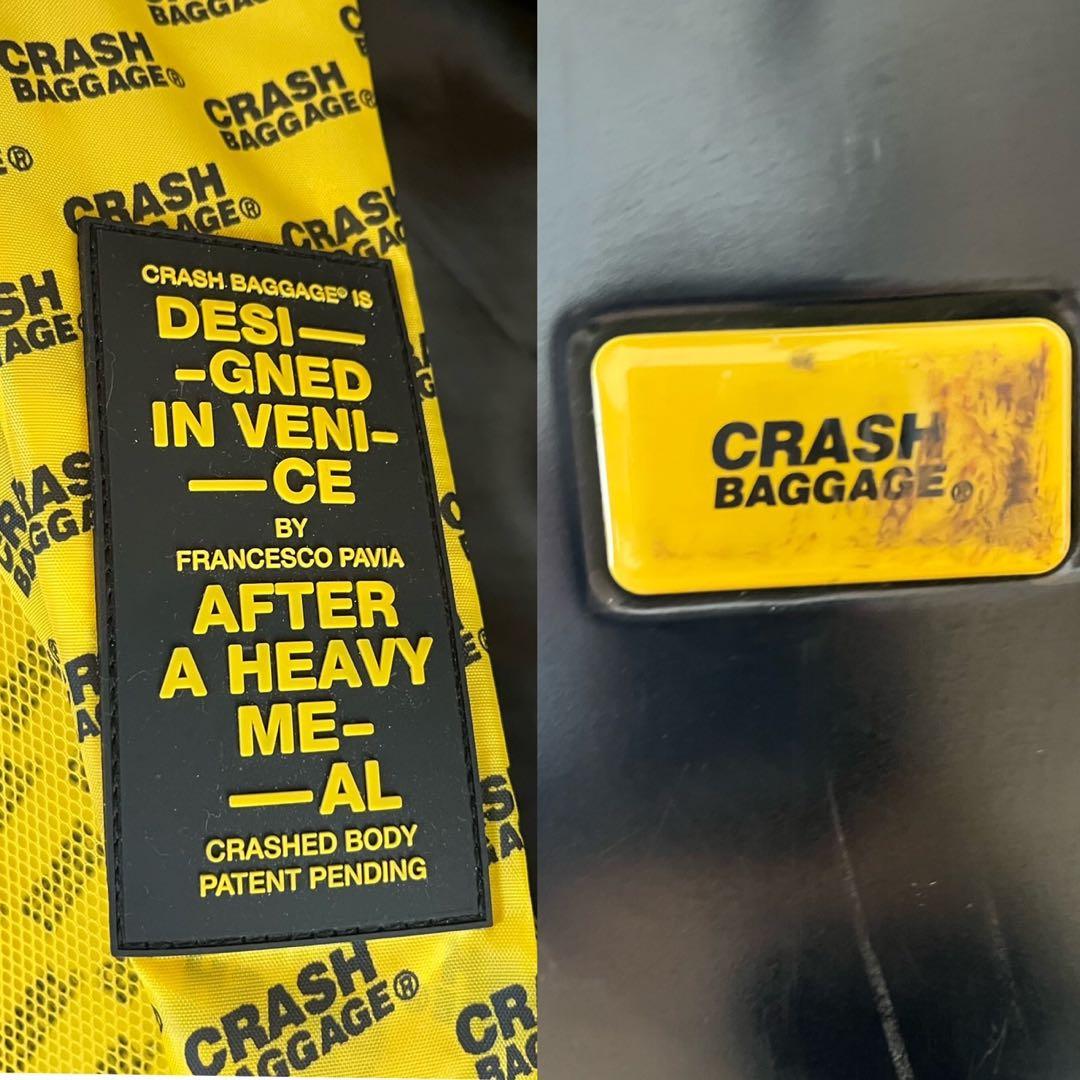 CRASH BAGGAGE　スーツケース　ダメージ加工　ブラック　TSAロック