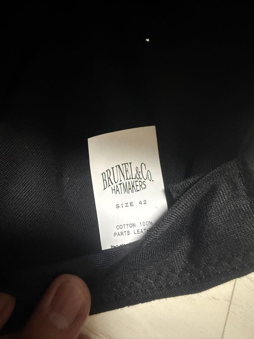 BRUNEL&Co. HATMAKERSレザーキャップ
