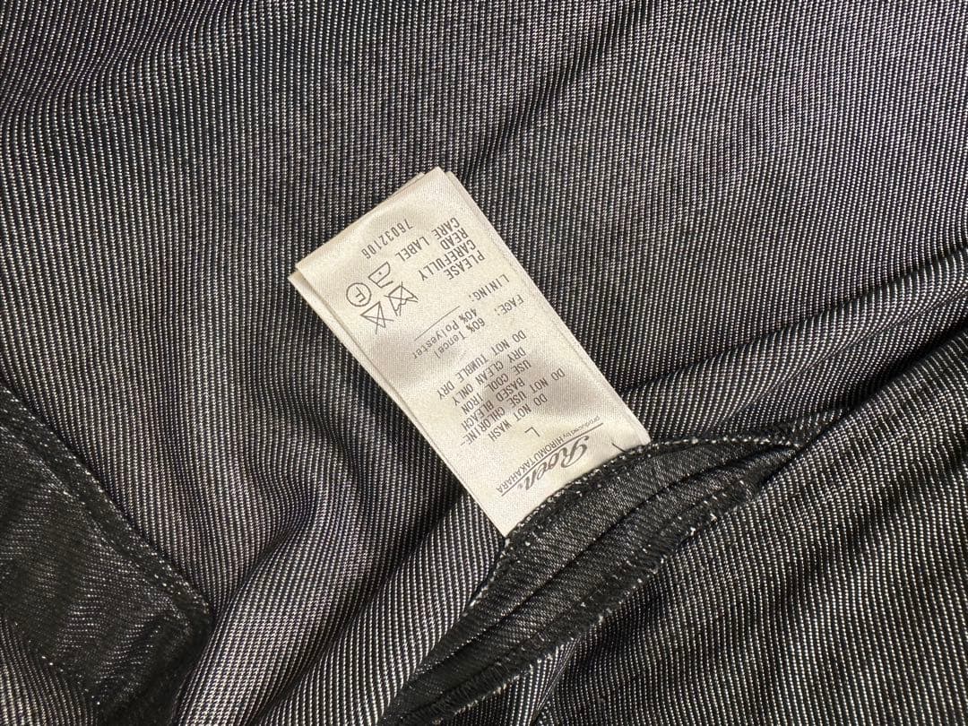 シングルライダースジャケット ブラック/ホワイト