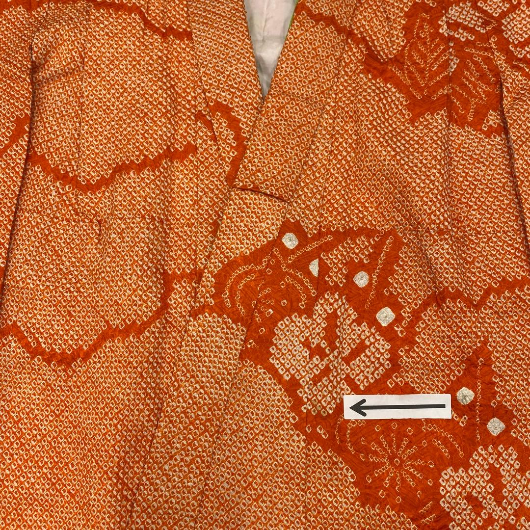 510agu18◎七五三 7歳 女児 総絞り 着物のみ◎