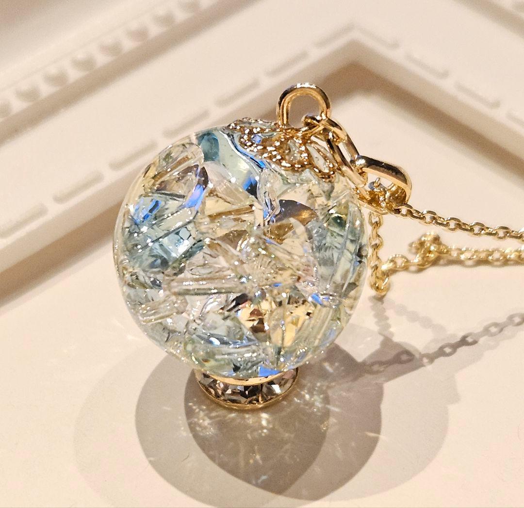 1675.スワロ入り♡ ドーム型レジンリング♡