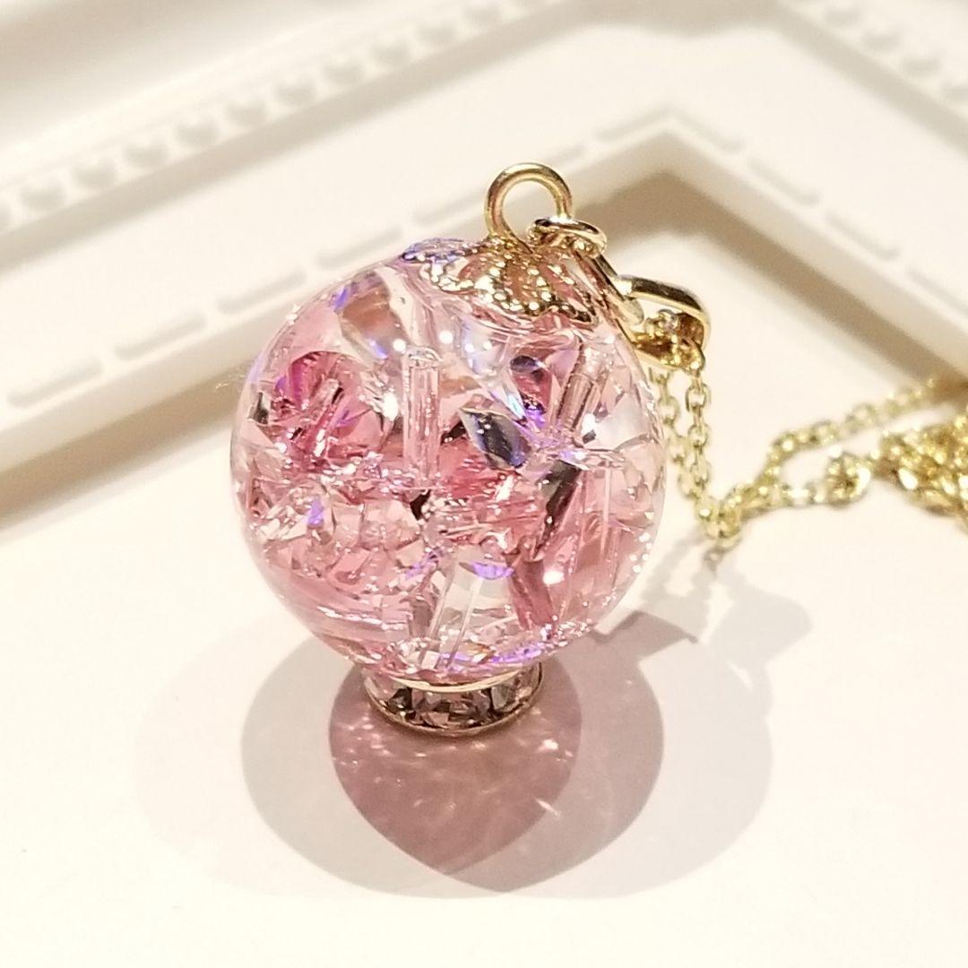 1675.スワロ入り♡ ドーム型レジンリング♡