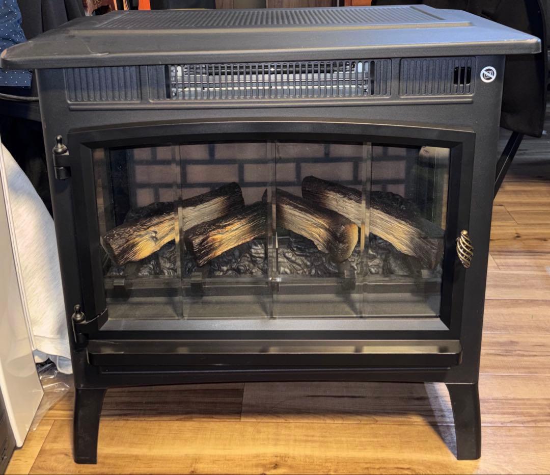 【良品】大型 暖炉型ファンヒーター DFI-5010-01 パワーヒート 炎演出