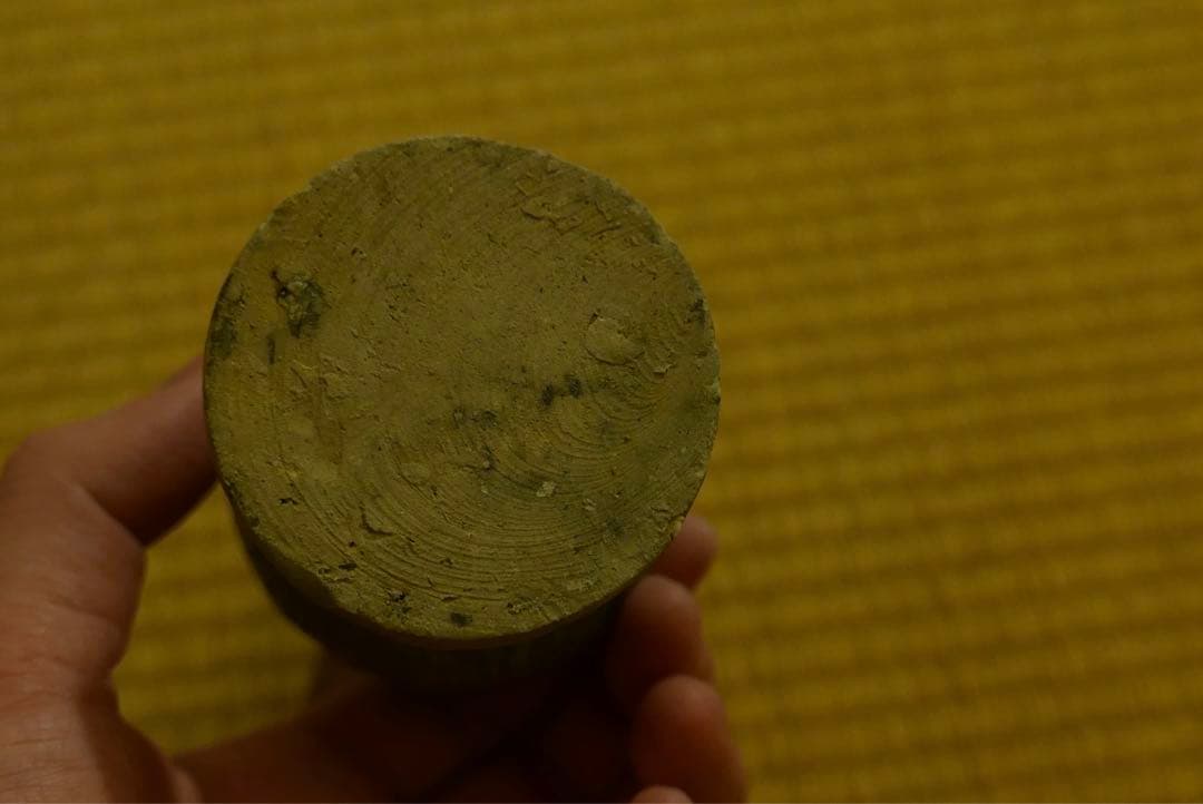 古瀬戸 印花文　仏花器残欠