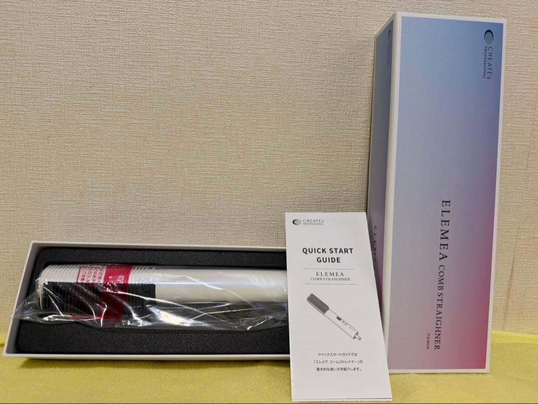 【新品】ELEMEA COMB STRAIGHTNER ストレートヘアアイロン