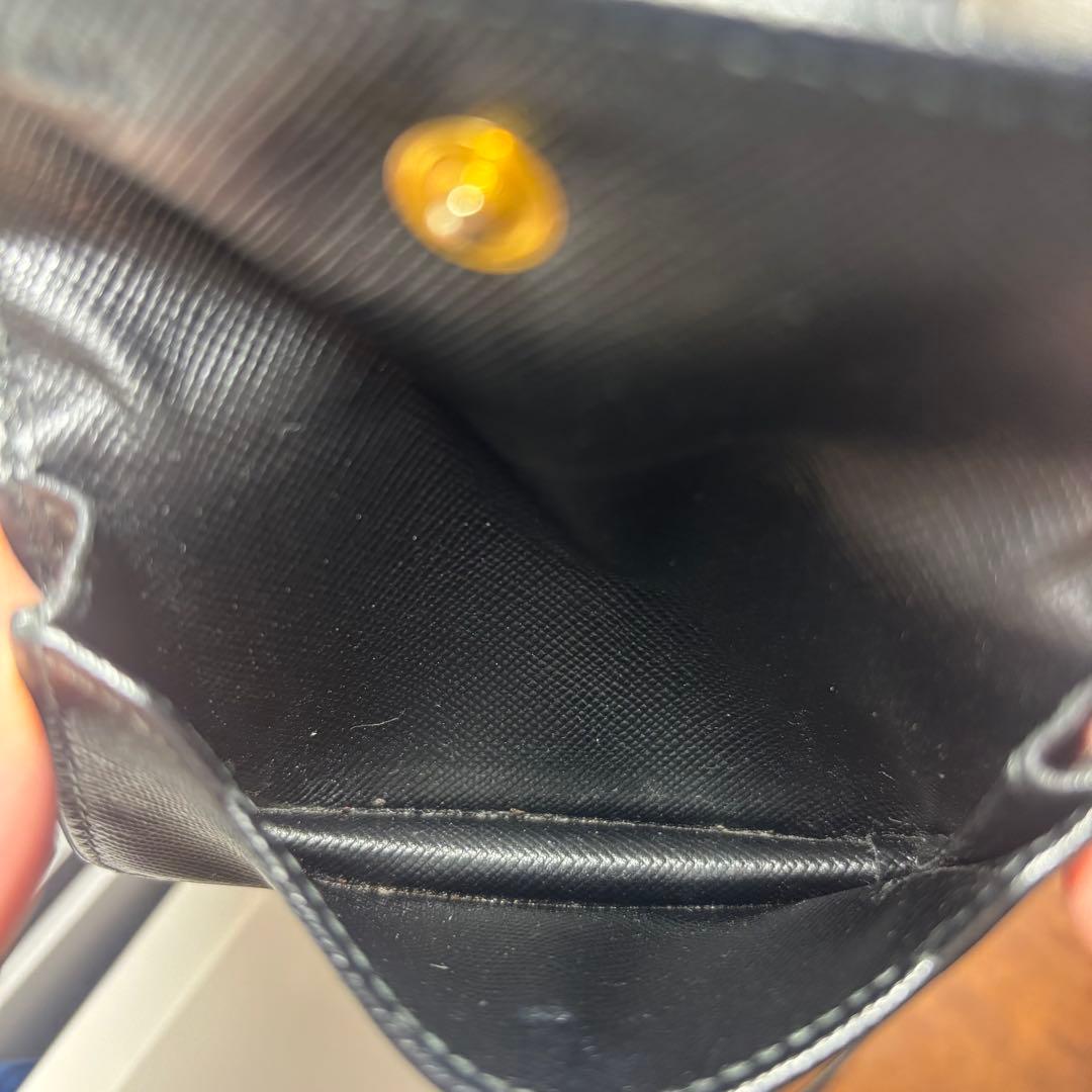 PRADA ブラックレザー 小銭入れ ケース