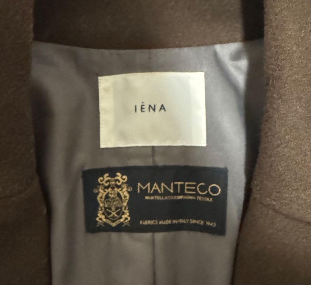 IENA manteco コクーンショートコート　ブラウン
