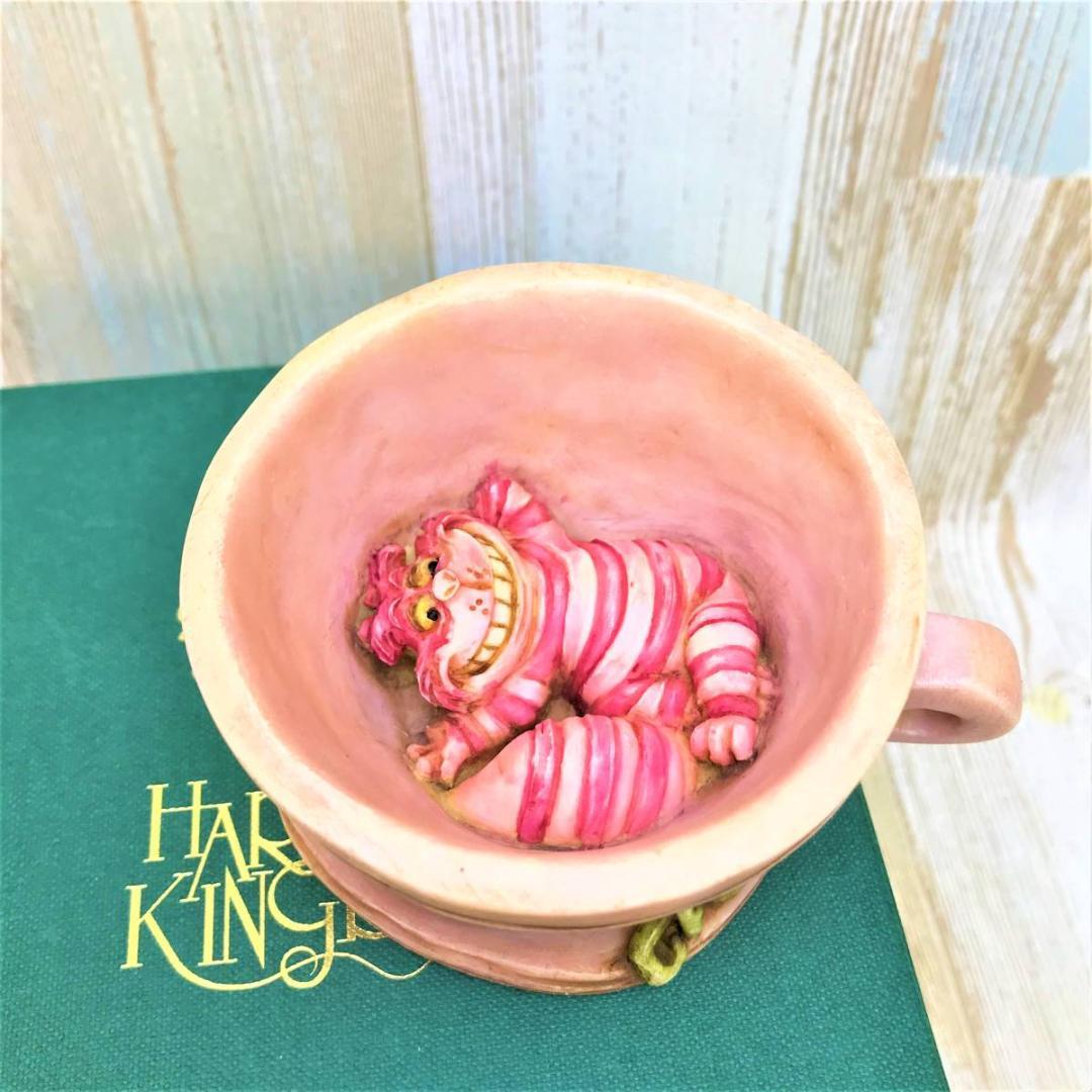 廃版★不思議の国のアリス ティーカップ チェシャ猫 ハーモニーキングダム