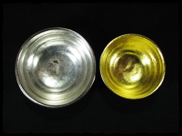 即中斎好 嶋台 茶碗 金銀一双 佐々木 昭楽 茶道具 f236