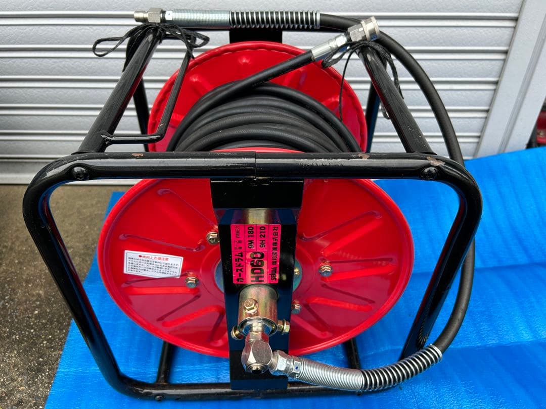 SEIWA JC-1513DPNS+ 高圧洗浄機本体 洗浄ガン、ホースドラム他