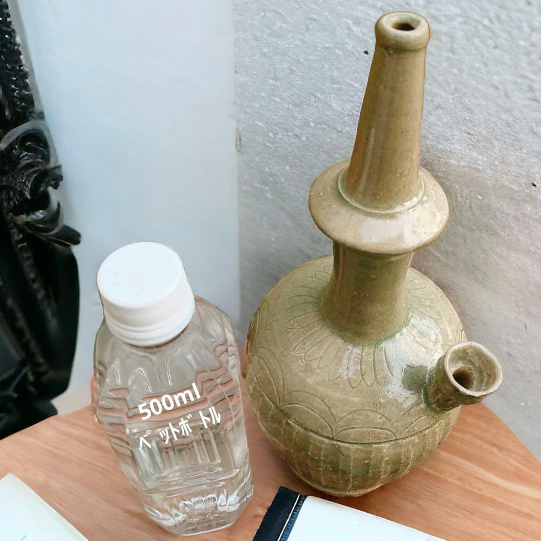 李朝　浄瓶　韓国　朝鮮　骨董品　青磁　高麗　花瓶　水指　水滴　古美術