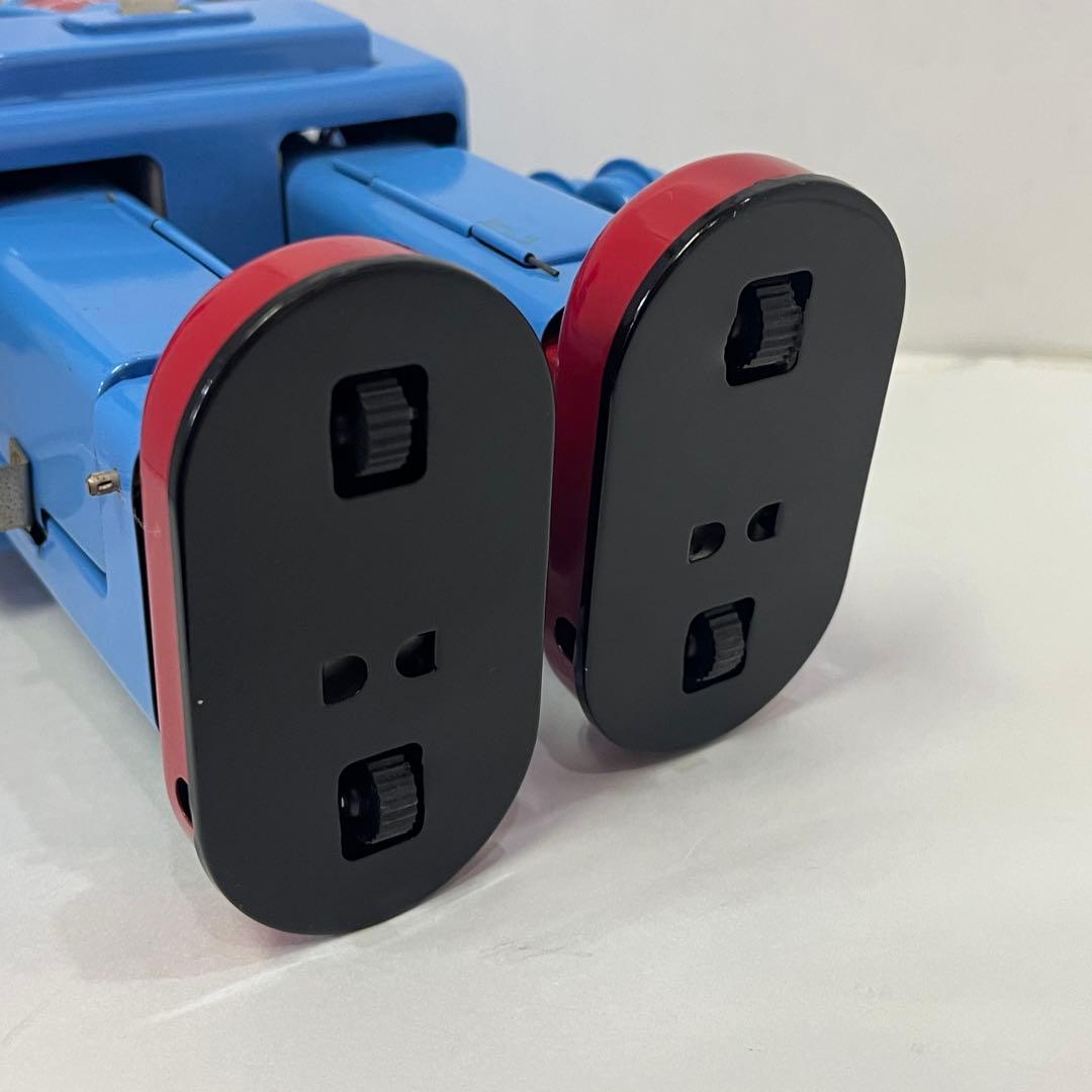 HAHATOY スモーキング スペースマン ブリキロボット 玩具 青