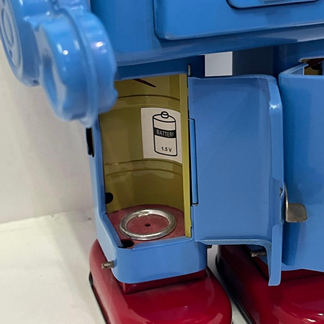 HAHATOY スモーキング スペースマン ブリキロボット 玩具 青