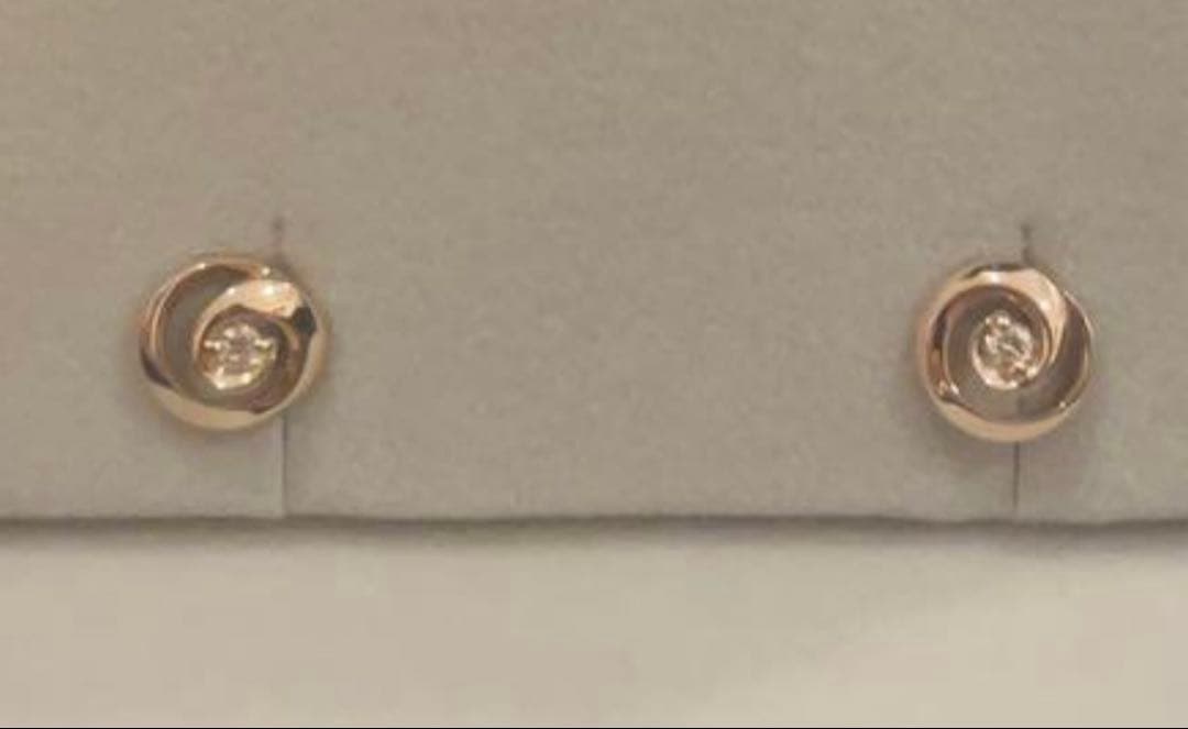 スタージュエリー　ダイヤピアス　10k