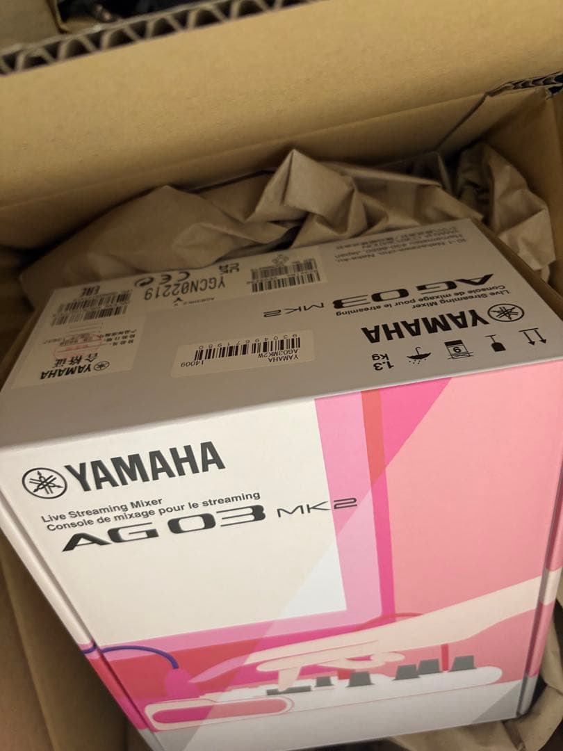 YAMAHA AG03 MK2 ミキサー 未使用