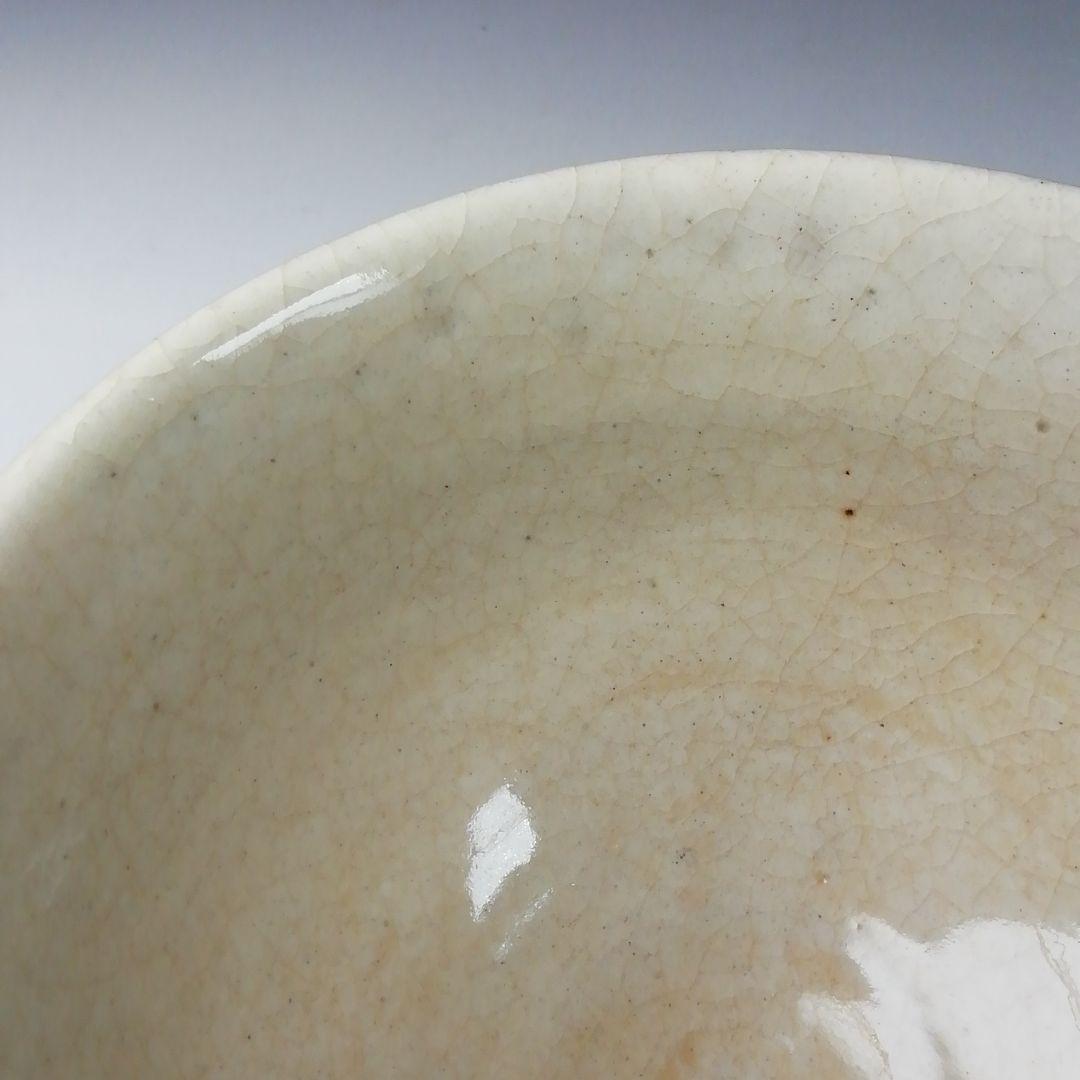 Ｔ１１８　茶碗　『粉引赤絵　茶碗』『小山路窯　江口勝美』　共箱　抹茶碗　茶道具