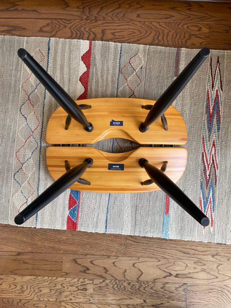 Pirkka stool artek 廃盤　ハニー×ブラック　35cm ピルッカ