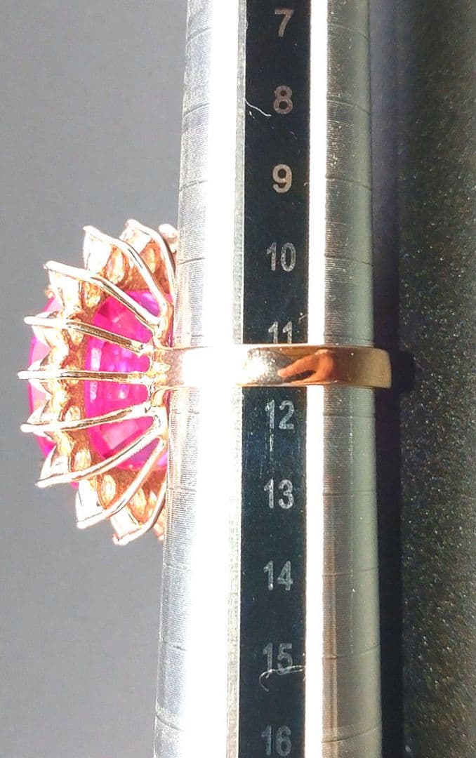 りりここ 天然ビビットピンクルべライトトルマリン 36.80CT 指輪