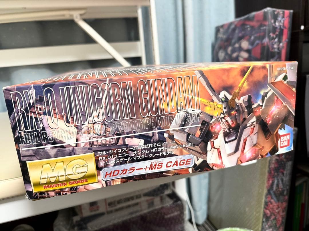 MGユニコーンガンダム HDカラー+MS CAGE +ビームガトリングガン2丁