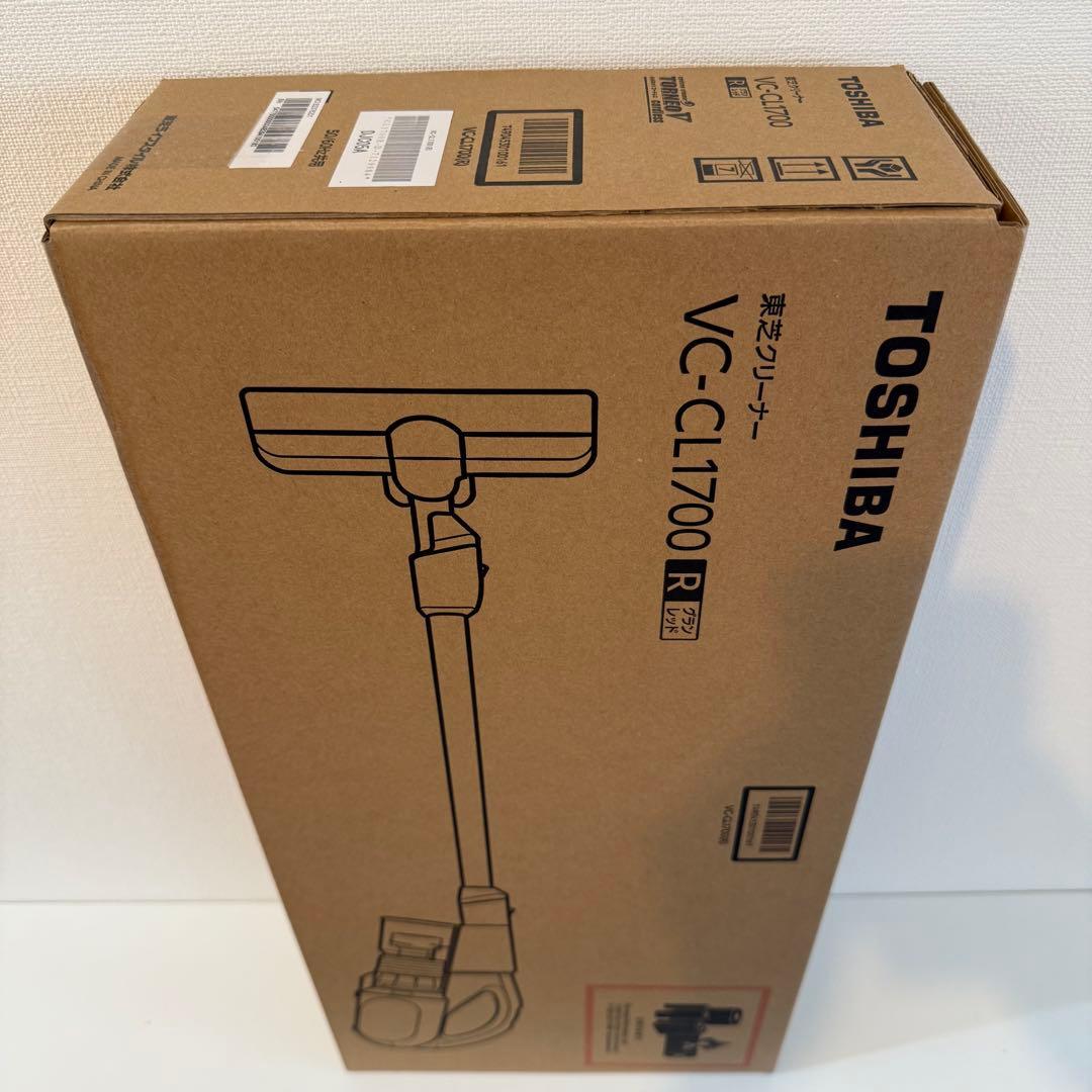新品、東芝(TOSHIBA) スティック掃除機VC-CL1700-R 1.8kg