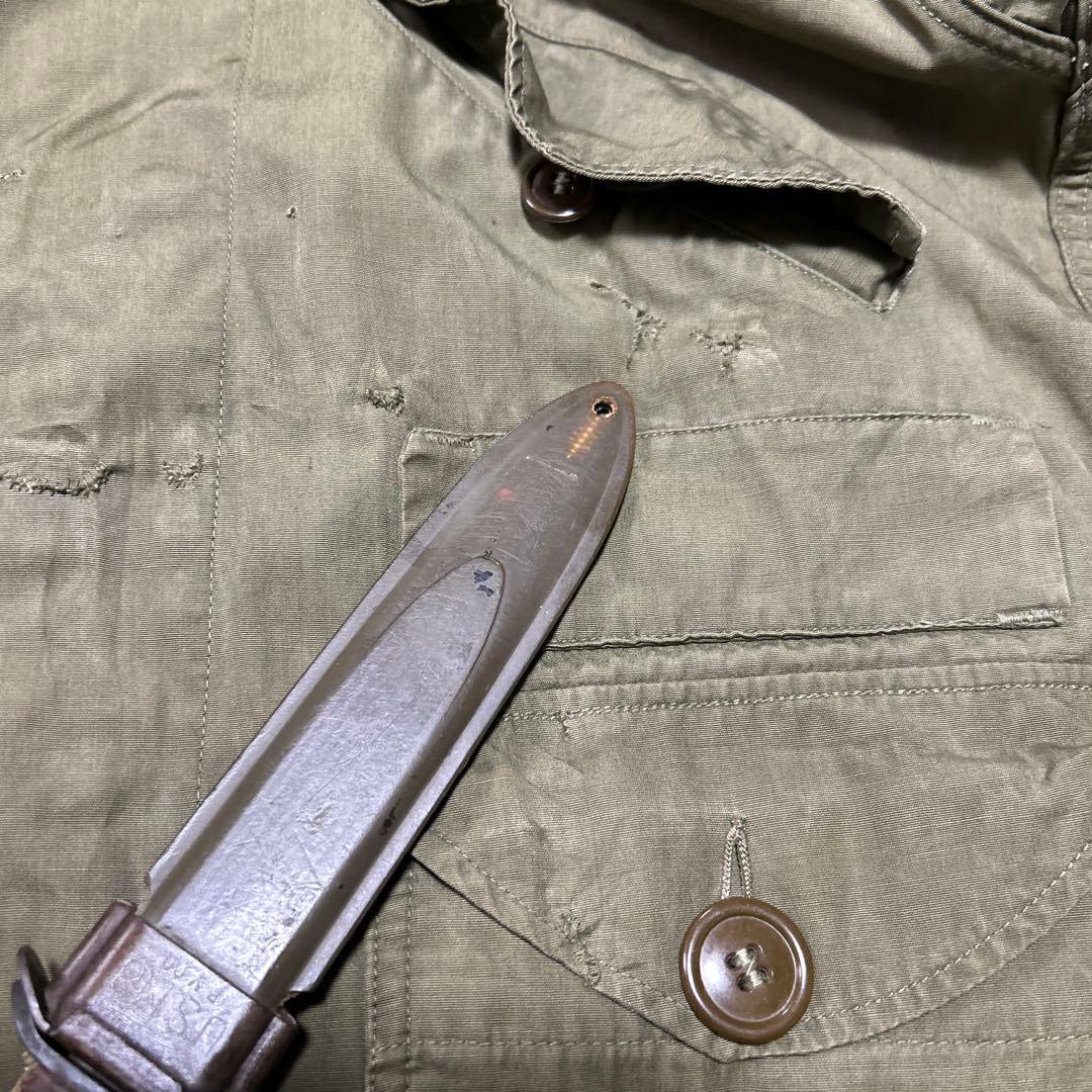 希少 レア 米軍実物 M45 オーバーコート フィールドパーカー 40s 陸軍