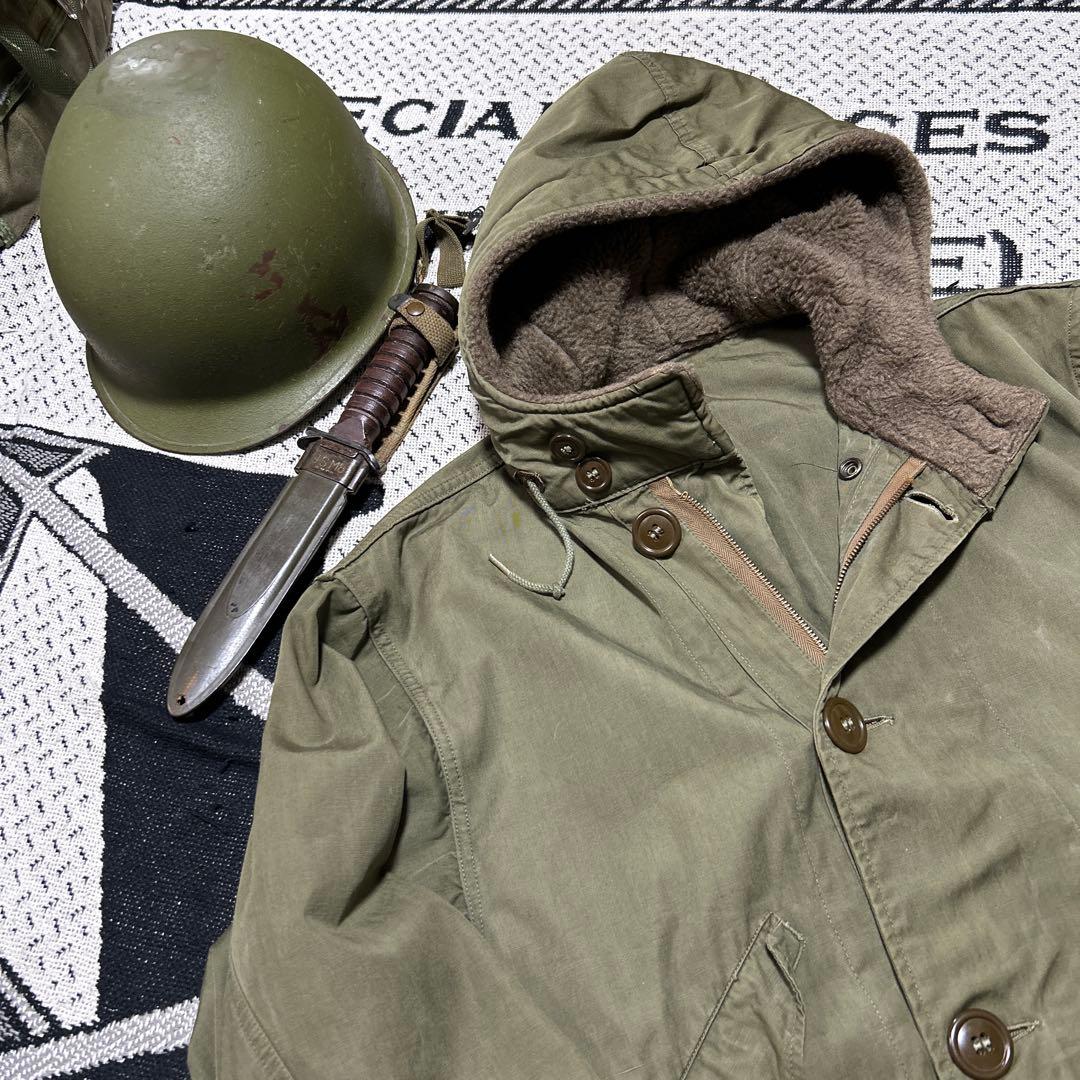 希少 レア 米軍実物 M45 オーバーコート フィールドパーカー 40s 陸軍