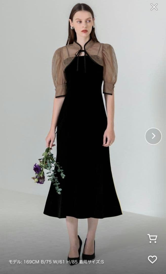 Laja 結婚式　二次会　花柄ボレロワンピースセットアップワンピースドレス 2点