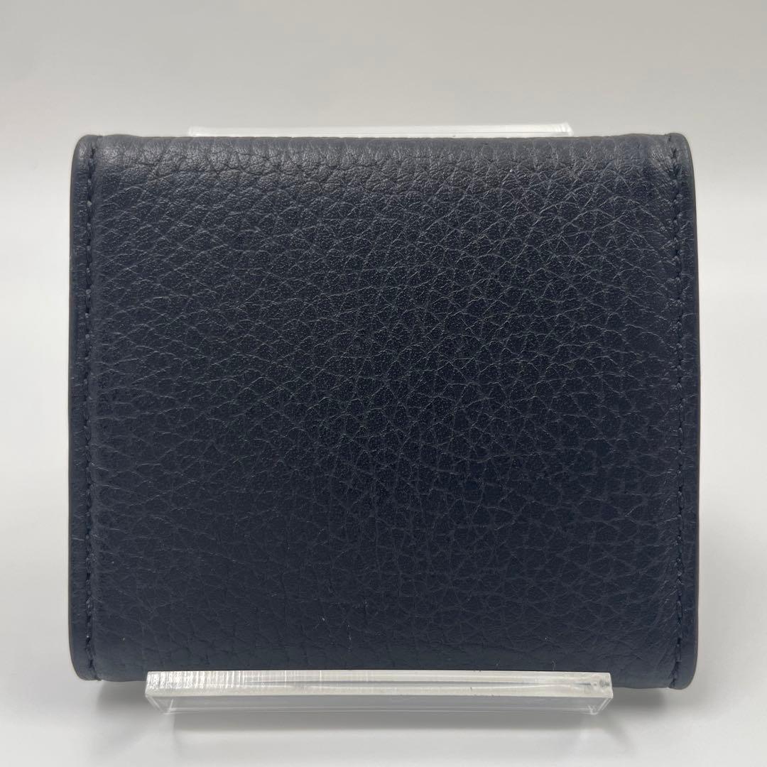 【✨極美品 現行】GUCCI ケース メタルロゴ シボ革 ブラック