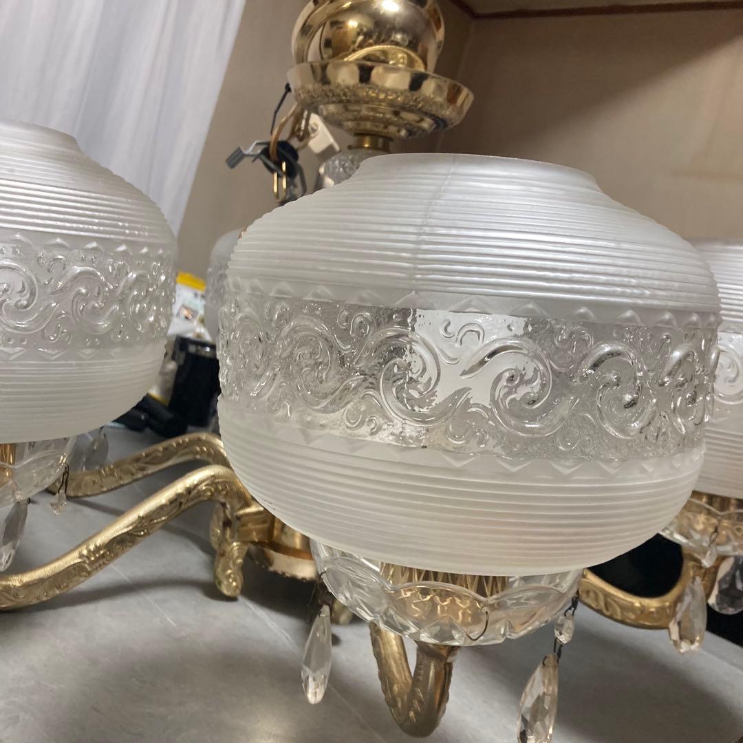 昭和レトロ シャンデリア　シャンデリ　ゴージャス　旅館　ライト　電球　ホテル