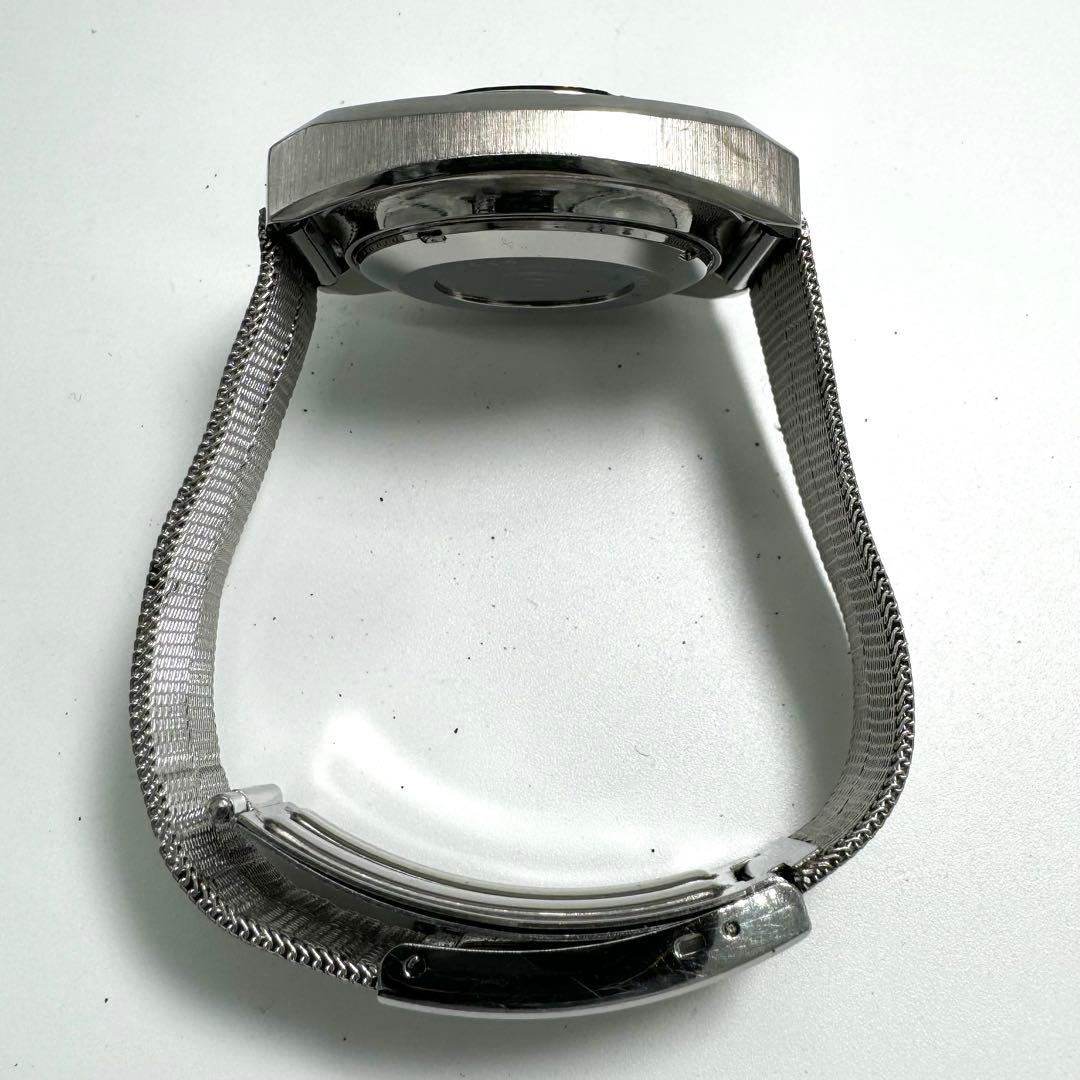 【稼働】RADO 腕時計 マンハイム 自動巻き カットガラス メンズ シルバー