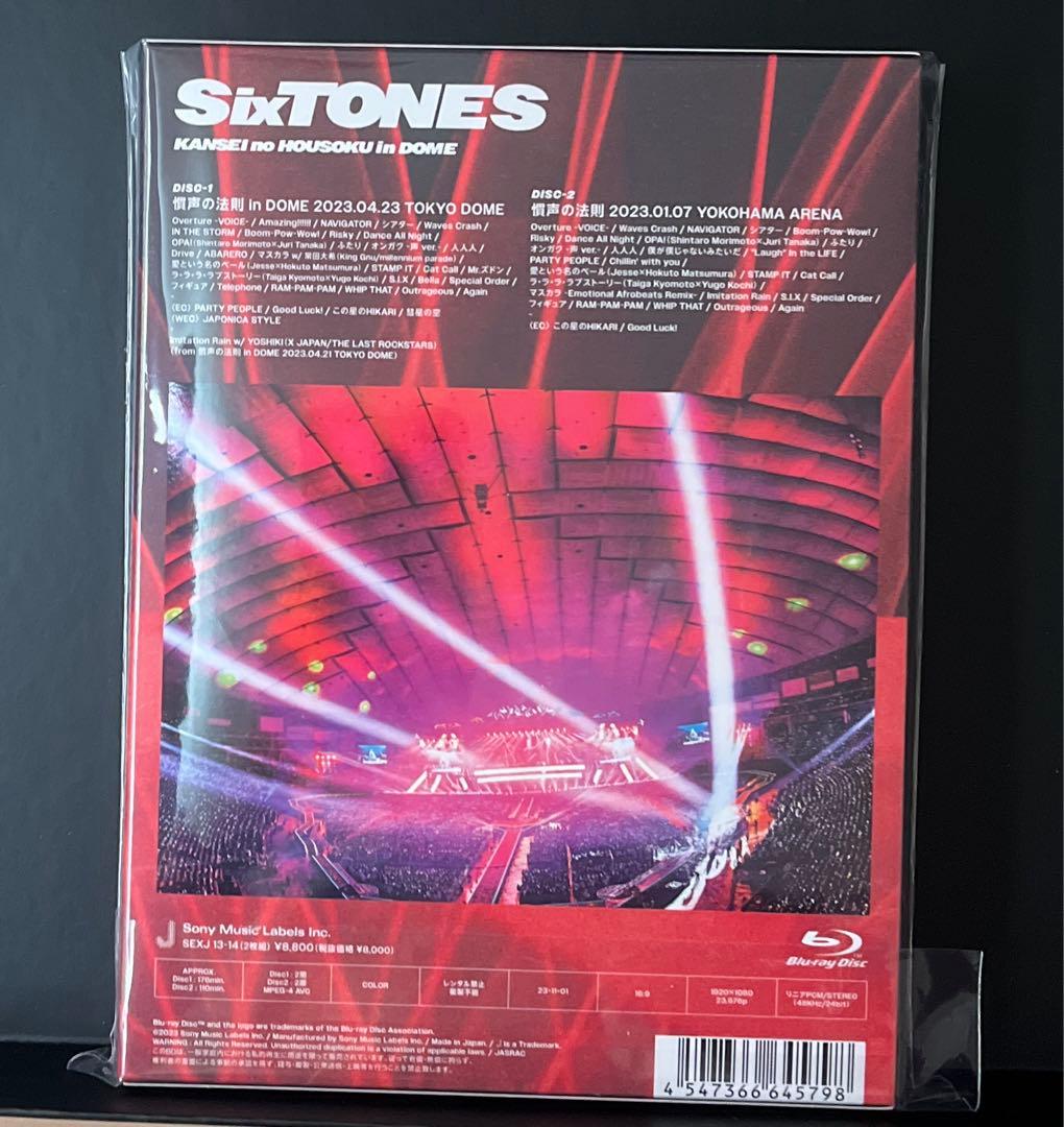 【美品】SixTONES 慣性の法則 初回盤 Blu-ray(2枚組)