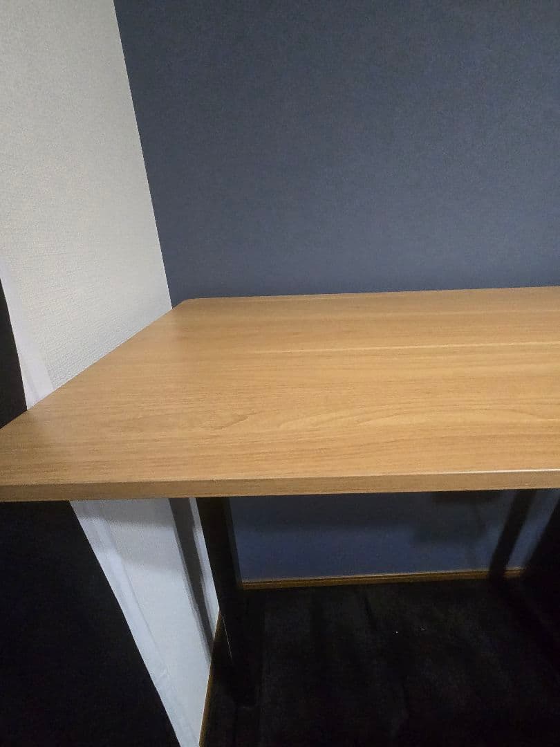 SANODESK 電動昇降式デスク E150　脚部（黒）/ 天板（メイプル）