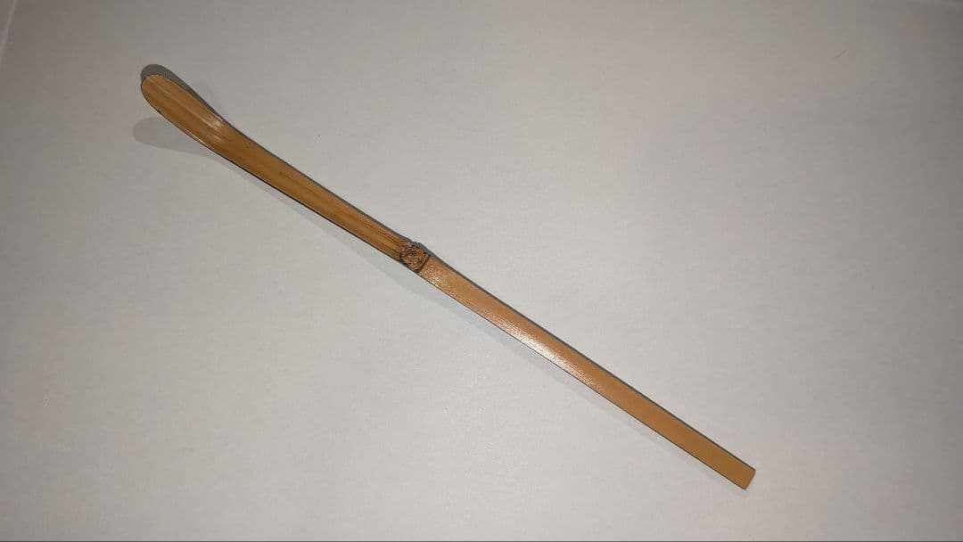 即中斎利写茶杓『夏山』嵯峨宝筐院竹似　小楠公六百年記念　菊唐草蒔絵　二重箱