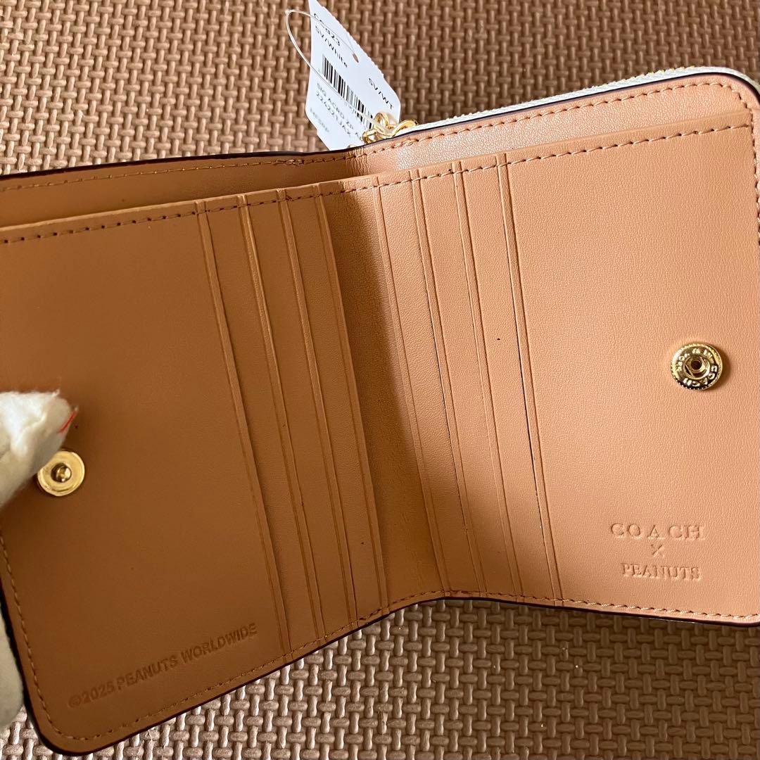 【リンさまご購入分】【COACH X PEANUTS】ビルフォールド チョーク