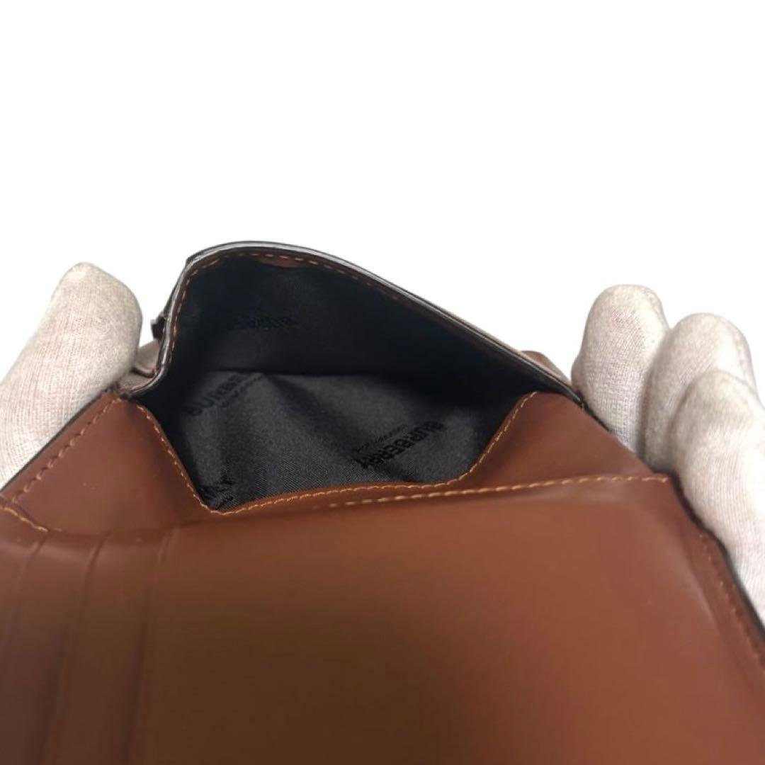 人気　美品　バーバリー　折り財布　PVC　マルチカラー　ストライプ　ノバチェック