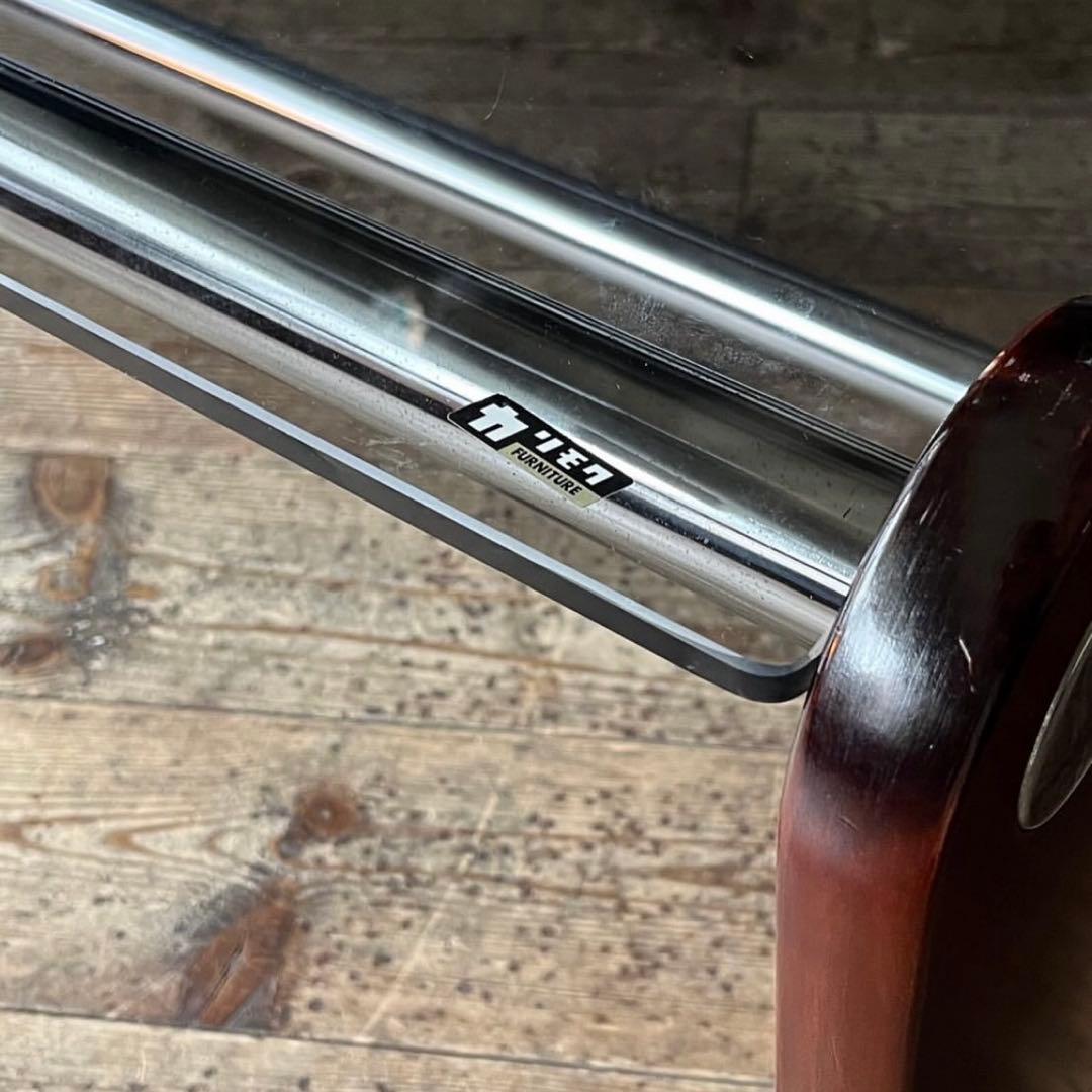 カリモク ガラステーブル ヴィンテージ家具