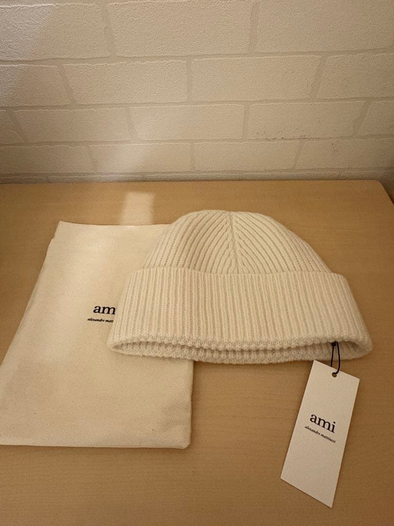 アミパリス AMIPARIS ニット帽 ホワイト