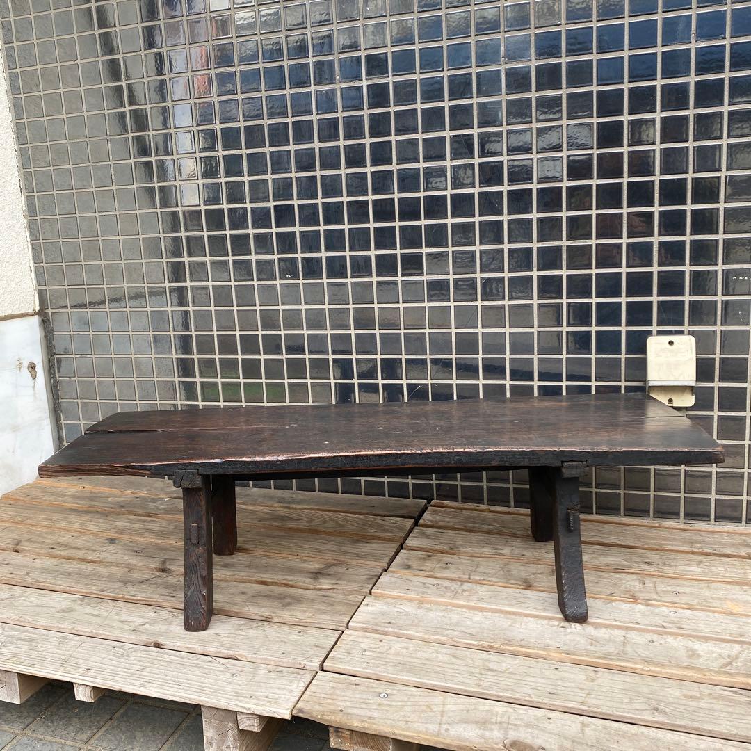 時代物 文机 ベンチ型 飾り棚 大正 骨董品 古道具 家具 インテリア